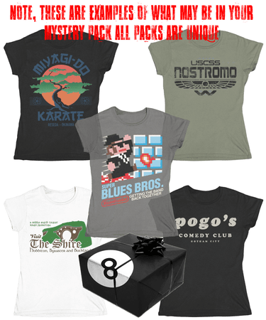 Ladies T-Shirt Mystery Box Pack of 5 8Ball